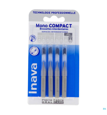 Inava – mono compact, brossettes gris, x4