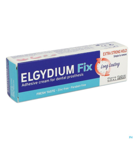 Elgydium – Fix, crème fixative extra-forte goût frais, 45 g