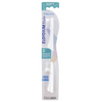 Elgydium Style Recharge Brosse A Dents Electrique Souple X2