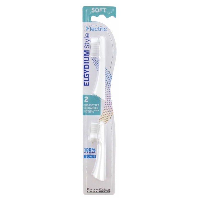 Elgydium Style Recharge Brosse A Dents Electrique Souple X2