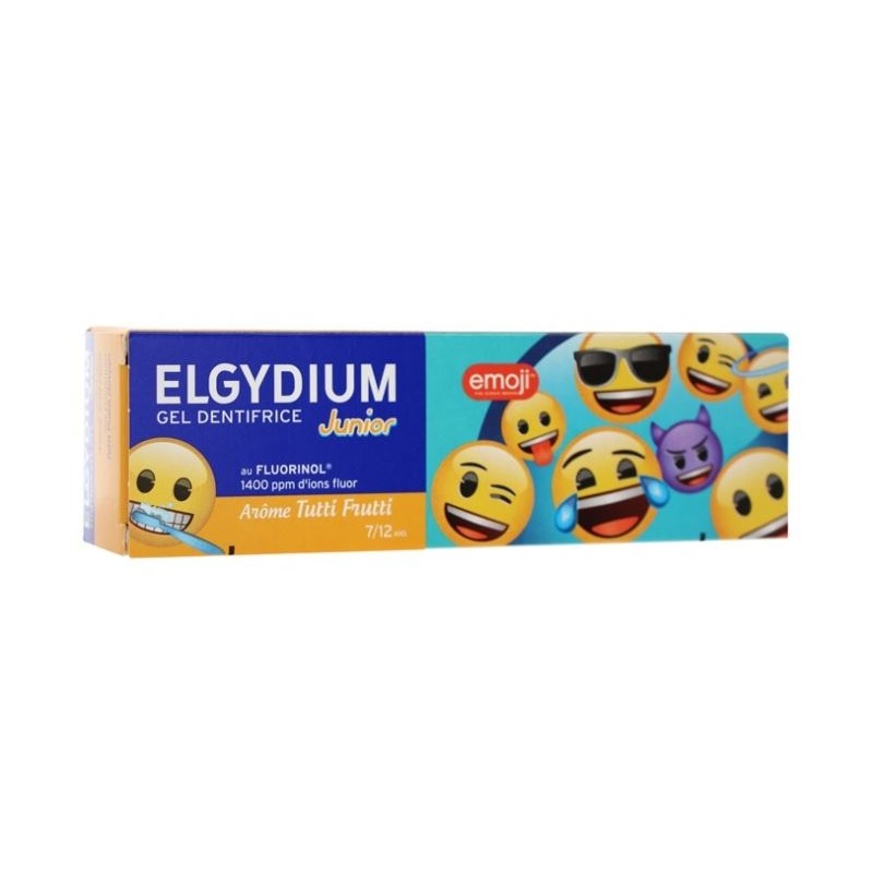Elgydium Kids Gel Dentifrice 7/12ans Emoji Tutti Frutti 50ml