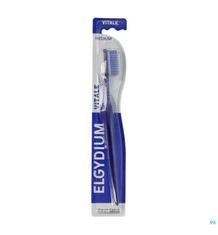 Elgydium – Vitale Colour, brosse à dents medium