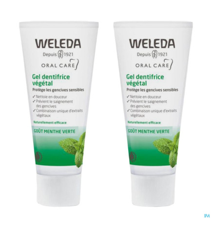 Weleda – Dentifrice Gel Végétal, 75 ml x2