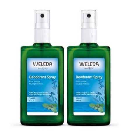 Weleda Deodorant Sauge Spray 100ml X2