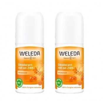 Weleda Argousier Deodorant 24h Roll On 50ml X2