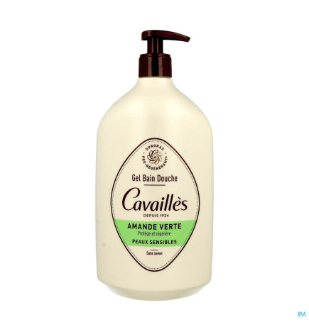 Cavaillès – gel bain-douche amande, flacon pompe, 1 L