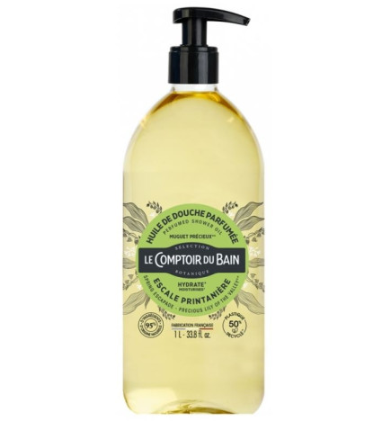 Le Comptoir du Bain – Huile de Douche Parfumée Escale Printanière au muguet, 1 L