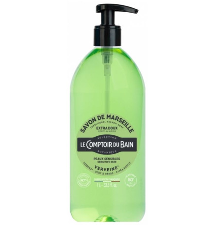Le Comptoir du Bain – Savon de Marseille Verveine, 1 L
