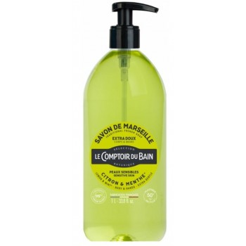 Le Comptoir du Bain – Savon de Marseille Citron & Menthe, 1 L