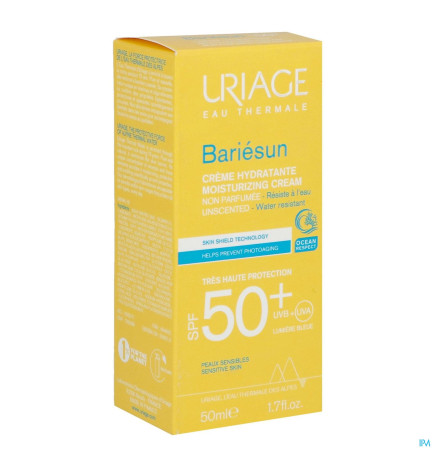Uriage – Bariésun Crème Hydratante Non Parfumée SPF50+ 50 ml