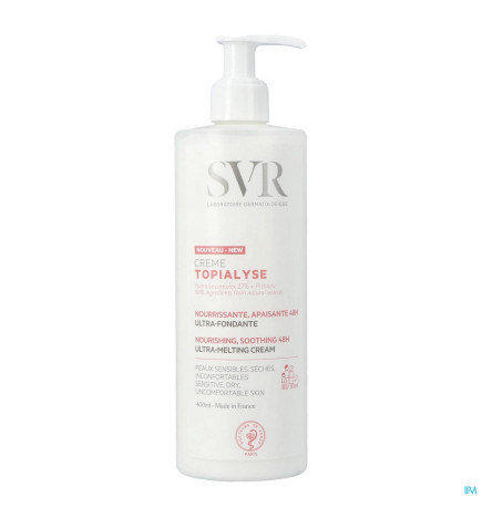 SVR – Topialyse Crème Nourrissante Apaisante 48h, 400 ml