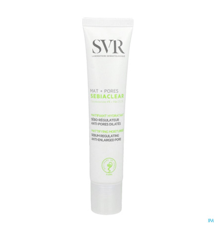 SVR – Sebiaclear Crème Mat + Pores Matifiant Hydratant, 40 ml