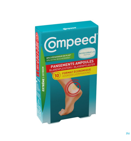 Compeed – pansements ampoules extrême, 10 pansements