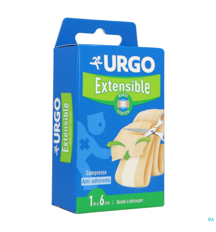 Urgo – Extensible pansement bande à découper 1 m x 6 cm