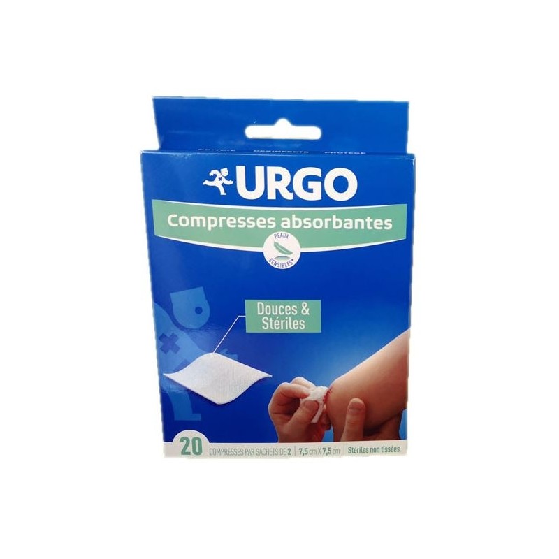 Urgo Compresse Absorbante Non Tisse Sterile Sachet 2 10