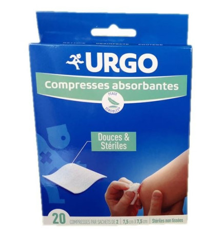 Urgo Compresse Absorbante Non Tisse Sterile Sachet 2 10