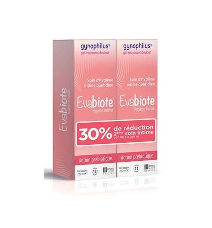 Evabiote Gel Lavant Pour Usage Intime 250ml X2