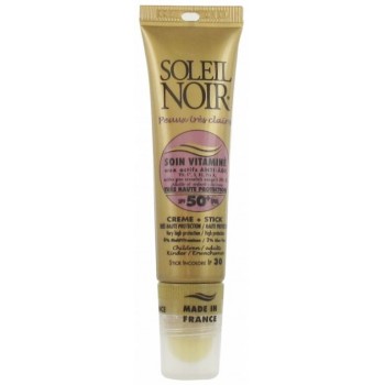 Soleil Noir Combi Ip 50+ Stick Et Creme Haute Protection Enfant 20ml + 2ml