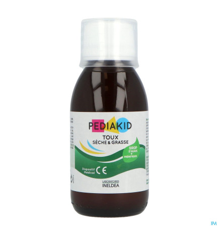 Pediakid – Toux Sèche & Grasse Solution Buvable, 125 ml