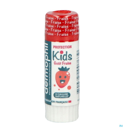 Dermophil – Stick lèvres kids Fraise Indien, 4 g