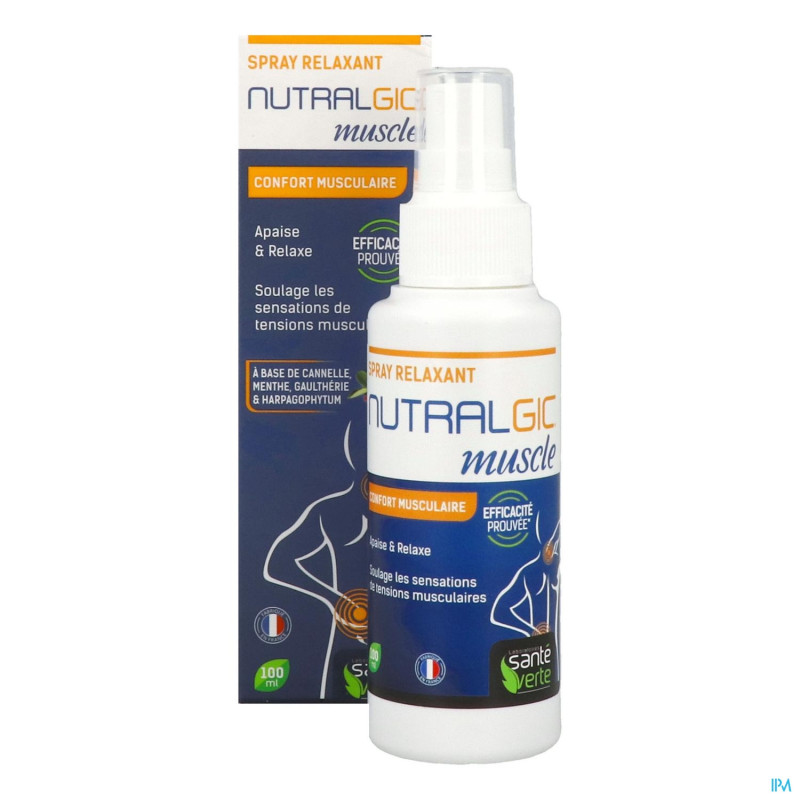 Santé Verte – Nutralgic Muscle Spray Relaxant, 100 ml Santé Verte – Nutralgic Muscle Spray Relaxant, 100 ml