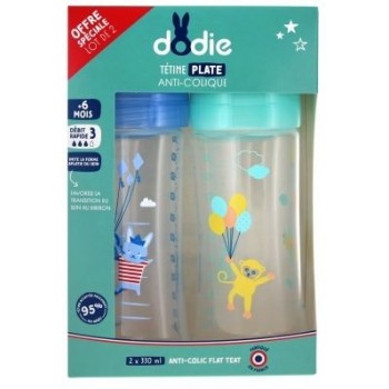 Dodie Sensation+ Biberon Anticolique Air +6mois 330ml X2