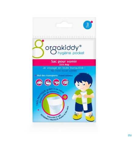Orgakiddy – Sac pour vomir, x3