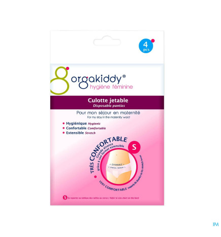 Orgakiddy – Culotte maternité jetable small, x4