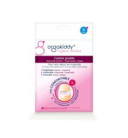 Orgakiddy Hygiene Feminine Culotte Maternite Jetable Large X4