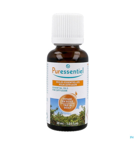 Puressentiel – Diffuse Voyage en Sicile Huile Essentielle pour Diffusion, 30 ml