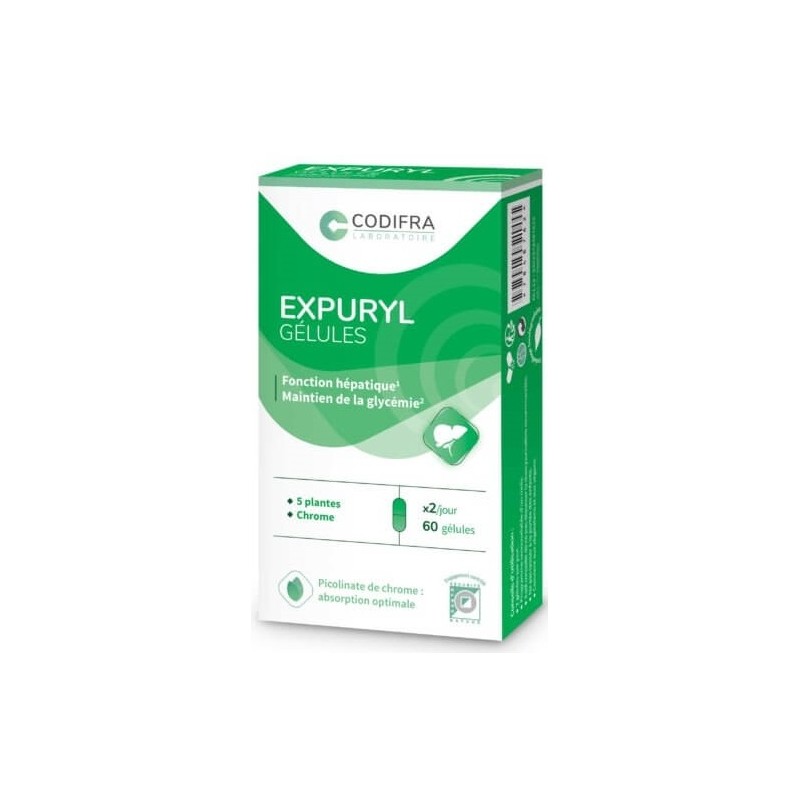 Codifra Expuryl - Phytodraineur & Détoxiquant 60 Gélules