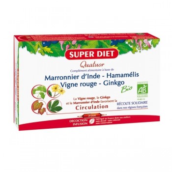 Super Diet Quatuor Circulation Bio 20 Ampoules