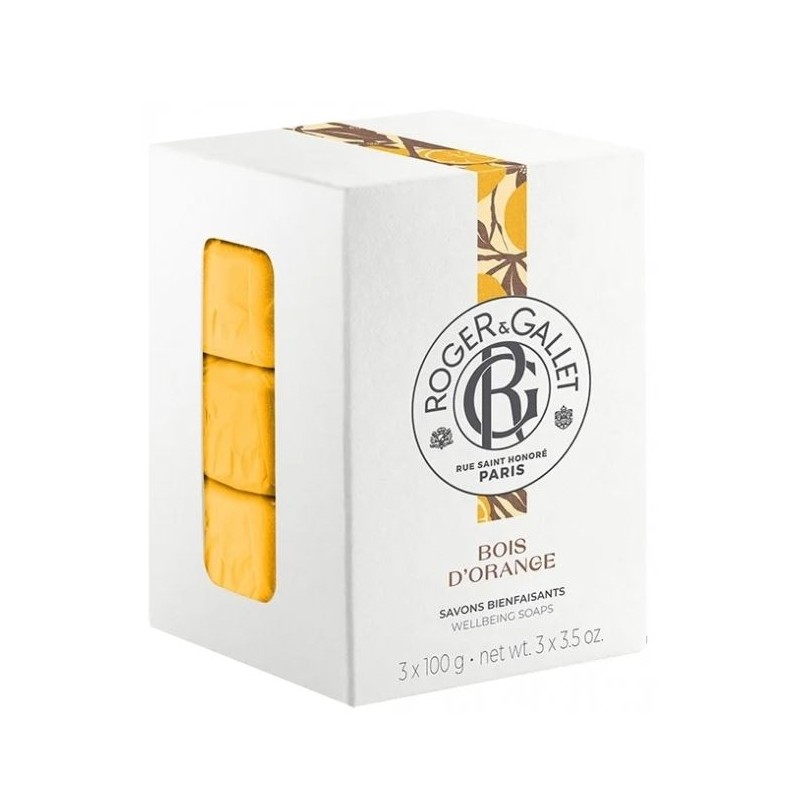 Roger Gallet Savons Bienfaisants Bois D'orange Coffret 3x100g