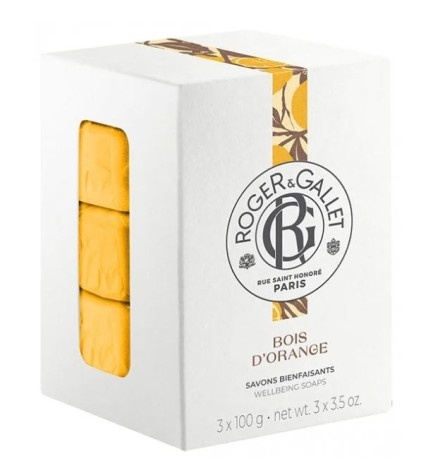 Roger Gallet Savons Bienfaisants Bois D'orange Coffret 3x100g