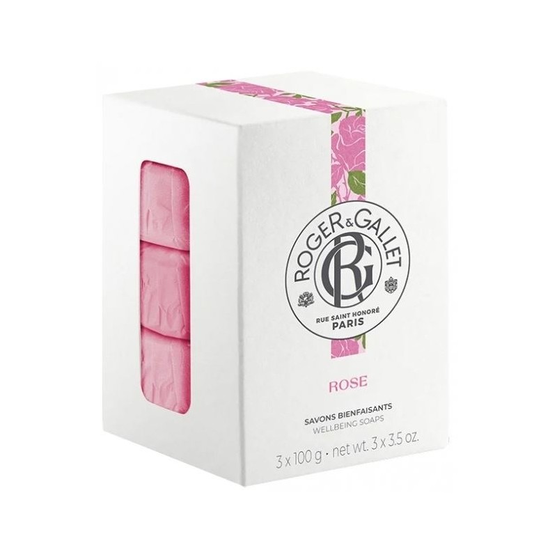 Roger Gallet Savons Bienfaisants Rose Coffret 3x100g