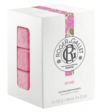 Roger Gallet Savons Bienfaisants Rose Coffret 3x100g