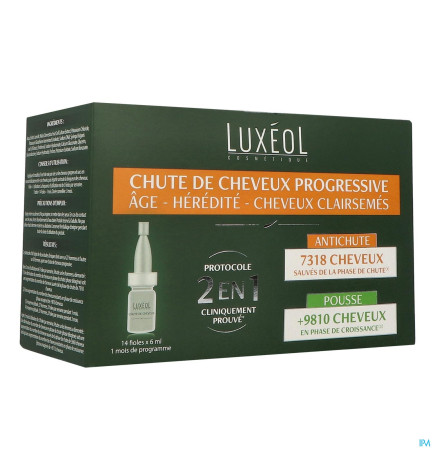 Luxéol – Chute De Cheveux Progressive 2en1 Ampoules