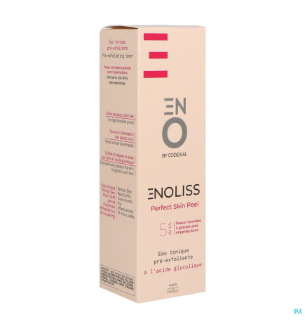Codexial – Enoliss Perfect Skin Peel 5 AHA Eau tonique pré-exfoliante, 100 ml