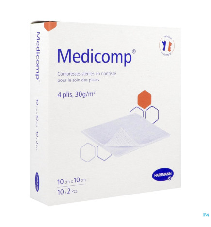 Hartmann – Medicomp Compresse Sterile 10Cm X 10Cm 2 x10