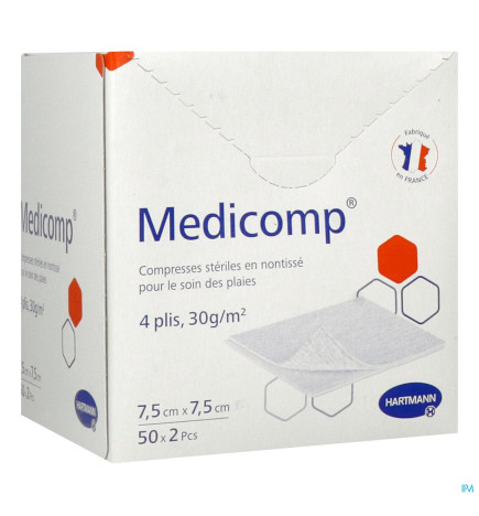 Hartmann – Medicomp Compresse Sterile 7Cm5 X 7Cm5 2 x50