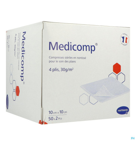 Hartmann – Medicomp Compresse Sterile 10Cm X 10Cm 2 x50
