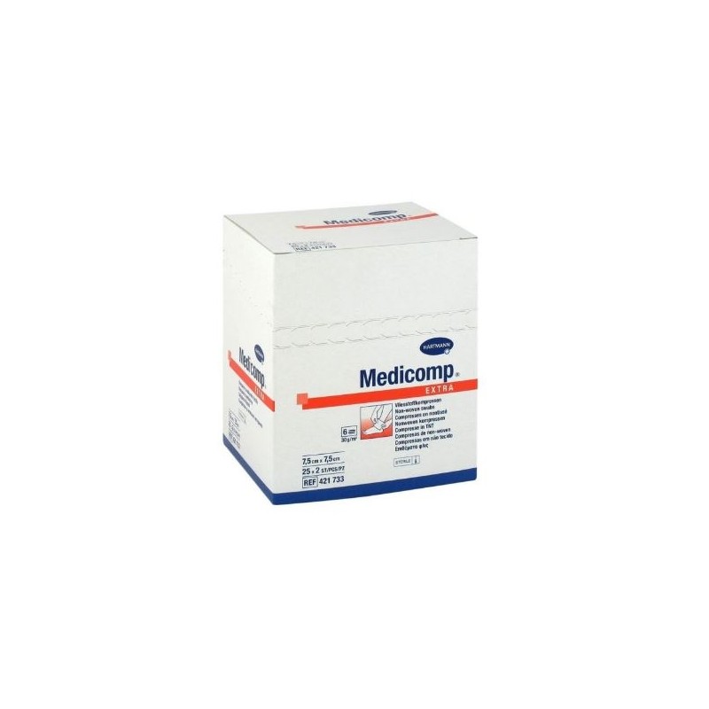 Medicomp Compresse Sterile 7cm5 X 7cm5 2 X25