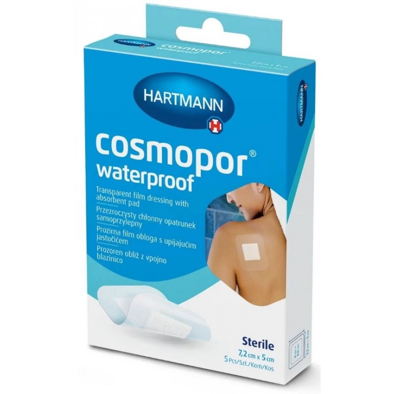 Cosmopor Sterile Pansement Adhesif Waterproof 7cm2 X 5cm 5