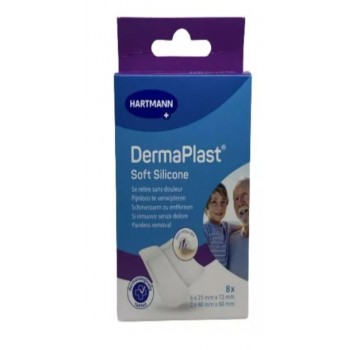 Dermaplast Pansement Soft Silicone Taille 2 X8