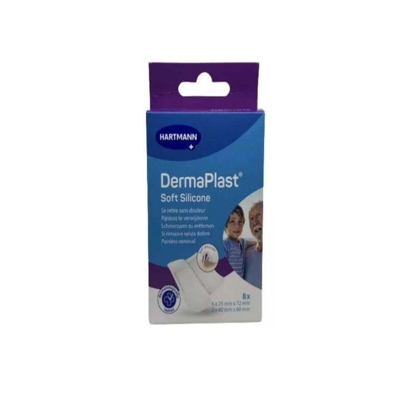 Dermaplast Pansement Soft Silicone Taille 2 X8