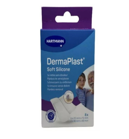 Dermaplast Pansement Soft Silicone Taille 2 X8