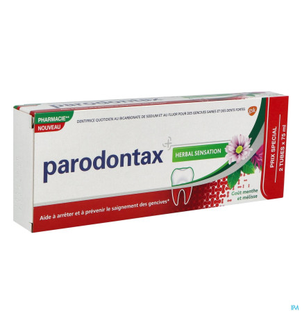 Parodontax – dentifrice herbal sensation, 2 × 75 ml
