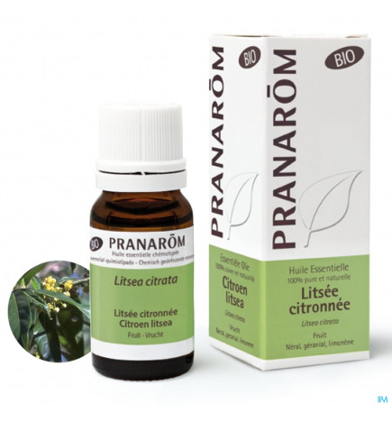 Pranarôm – Listée Citronnée Bio Huile Essentielle, 10 ml