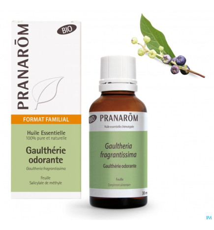 Pranarôm – Gaulthérie Odorante Bio Huile Essentielle, 30 ml