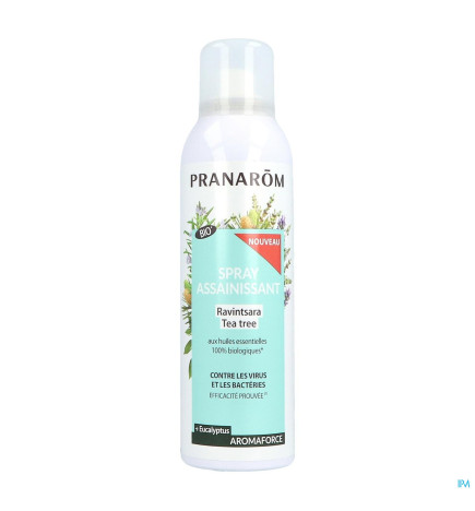 Pranarôm – Spray Assainissant Bio Ravintsara & Tea Tree, 150 ml